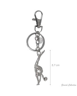 Porte-clé métal Gym à l'engin