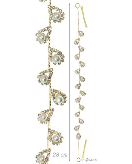 Bijou de chignon perles et strass