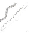 Bijou de chignon strass zig zag